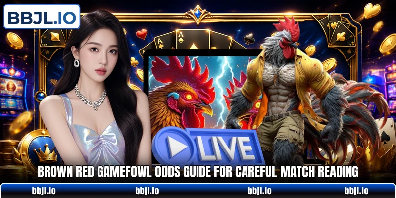 Brown Red Gamefowl odds guide for careful match reading