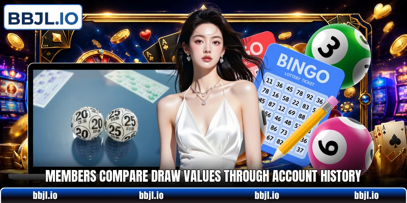 Members compare draw values through account history