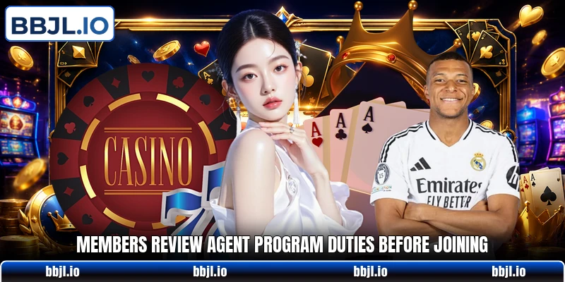 Members review agent program duties before joining