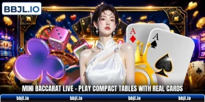 mini baccarat live play compact tables with real cards