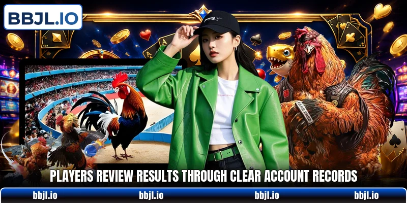 Players review results through clear account records