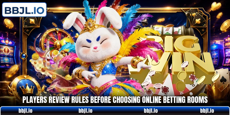 Players review rules before choosing online betting rooms Players review rules before choosing online betting rooms