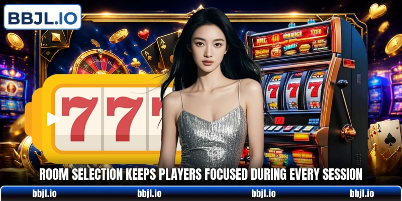 Room selection keeps players focused during every session