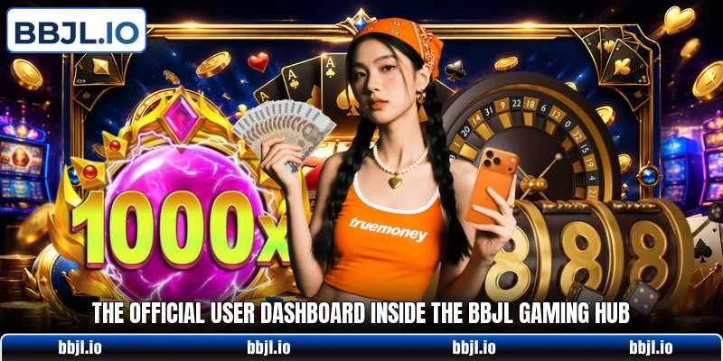 The official user dashboard inside the BBJL gaming hub